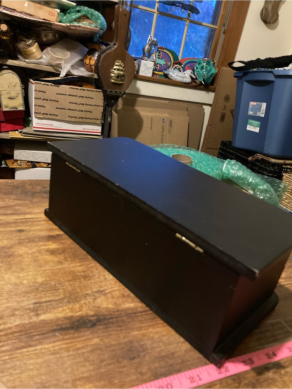 Black rectangular jewelry box - Picture 6 of 10